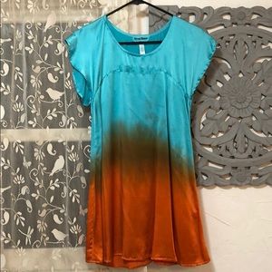 Heyne Bogut Silk Hand Dyed Tunic Dress